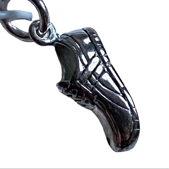 Sterling Silver 925 Stamped Running Shoe Charm - Picture 3 of 6